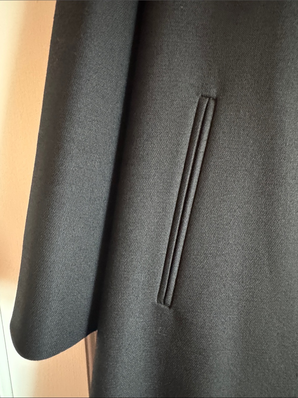 EUC Ralph Lauren Black Label 100% Wool Collarless Overcoat with Magnetic Closure - Picture 4 of 12